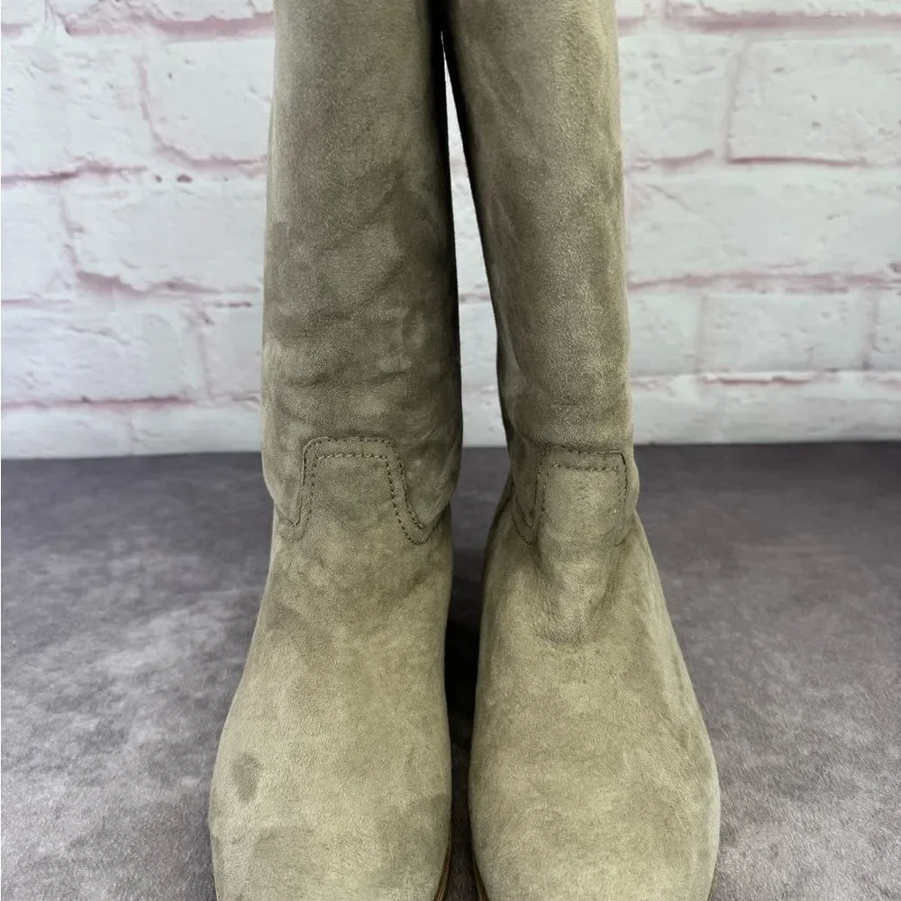 Prada Women's Calzature Donna Montone Fango Suede Sherpa Boots EU 39 / US 8.5